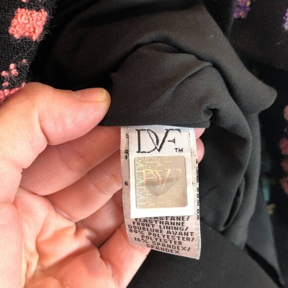 Diane Von Furstenberg Womens Sheath Dress Size 8 Wool Sleeveless Classic Career - Picture 6 of 8